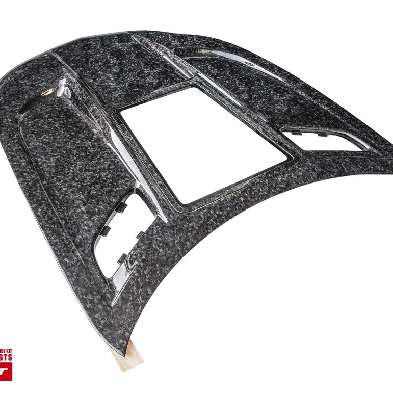 CMST Carbon Fiber Clear View Tempered Glass Transparent Hood Black Series Style for Mercedes Benz C190 AMG GT GTS GTC GTR 2015-2021 - Robot Bodykits