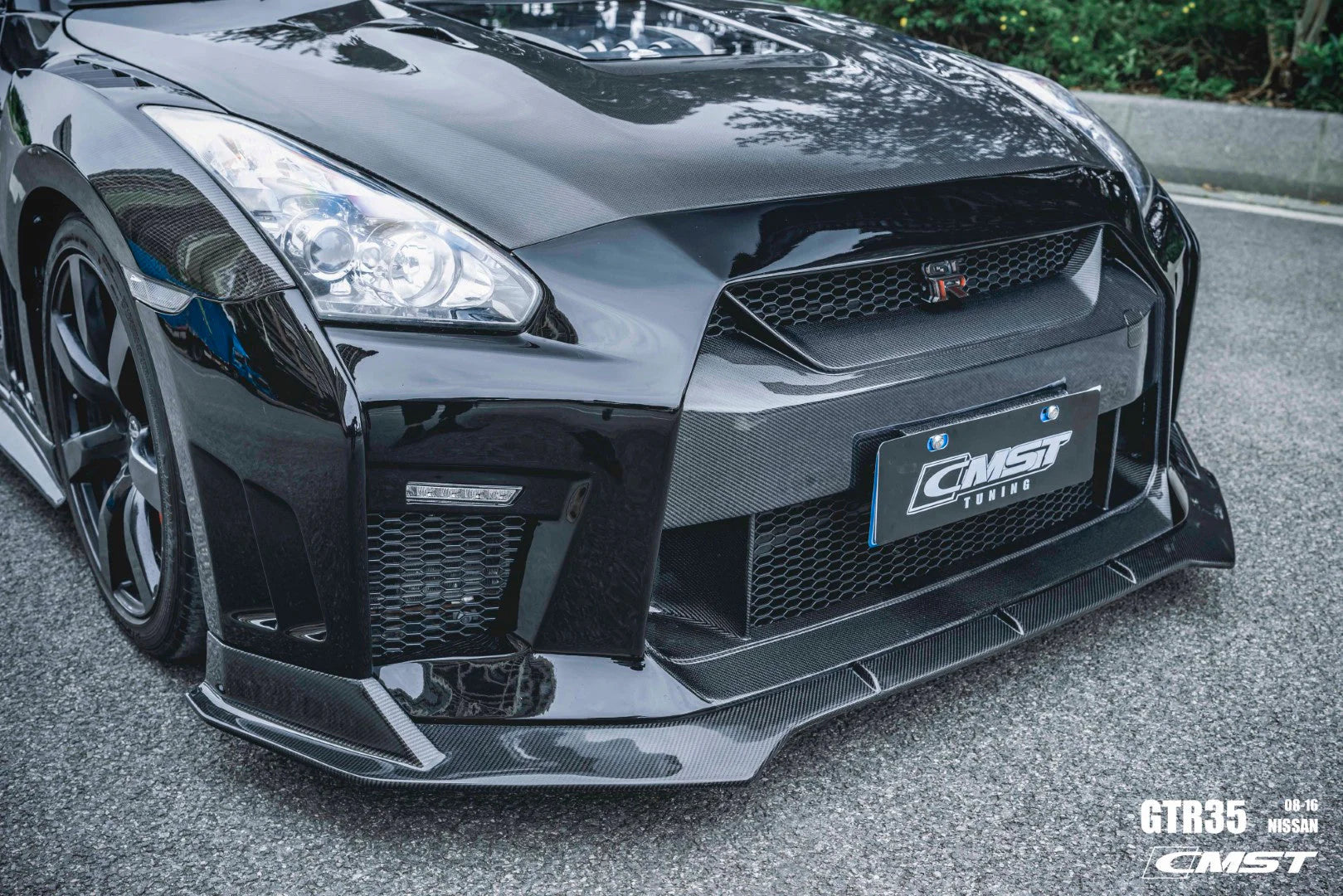 CMST Tuning Stage 2 Front Bumper & Front Lip for Nissan GTR GT-R R35 2008-2016 Facelift Conversion Kit Carbon Fiber / FRP - Robot Bodykits