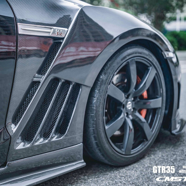 CMST Tuning Pre-preg Carbon Fiber Front Fenders for Nissan GTR GT-R R35 2008-2022 (Pair) - Robot Bodykits