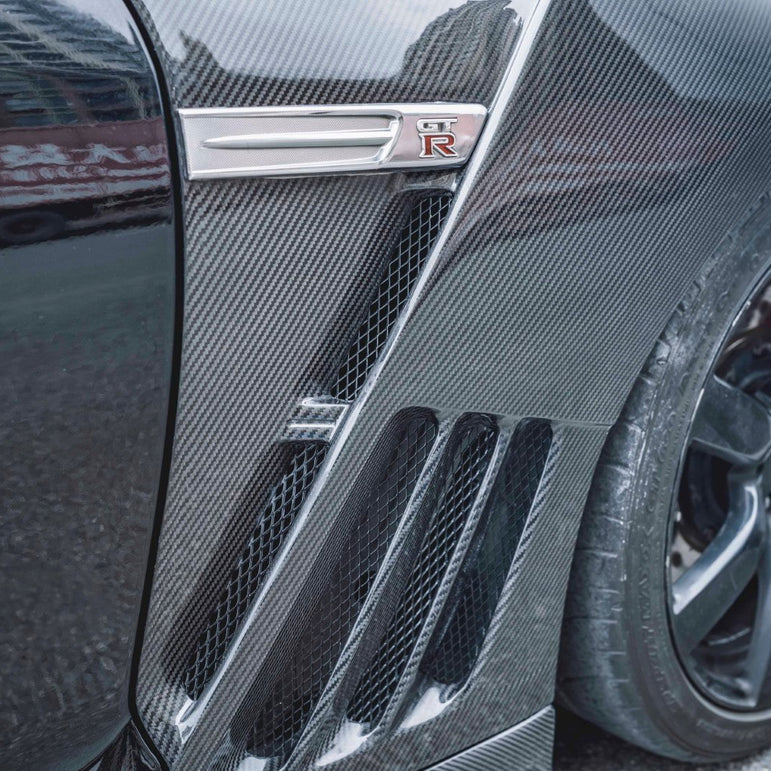 CMST Tuning Pre-preg Carbon Fiber Front Fenders for Nissan GTR GT-R R35 2008-2022 (Pair)