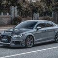 CMST Tuning Glass Transparent Carbon Fiber Hood Bonnet Ver.3 for Audi RS3 2018-2020 & 2014-2020 A3 & A3 S Line & S3