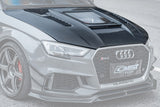 CMST Tuning Glass Transparent Carbon Fiber Hood Bonnet Ver.3 for Audi RS3 2018-2020 & 2014-2020 A3 & A3 S Line & S3