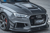 CMST Tuning Glass Transparent Carbon Fiber Hood Bonnet Ver.3 for Audi RS3 2018-2020 & 2014-2020 A3 & A3 S Line & S3