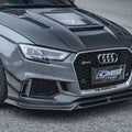 CMST Tuning Glass Transparent Carbon Fiber Hood Bonnet Ver.3 for Audi RS3 2018-2020 & 2014-2020 A3 & A3 S Line & S3