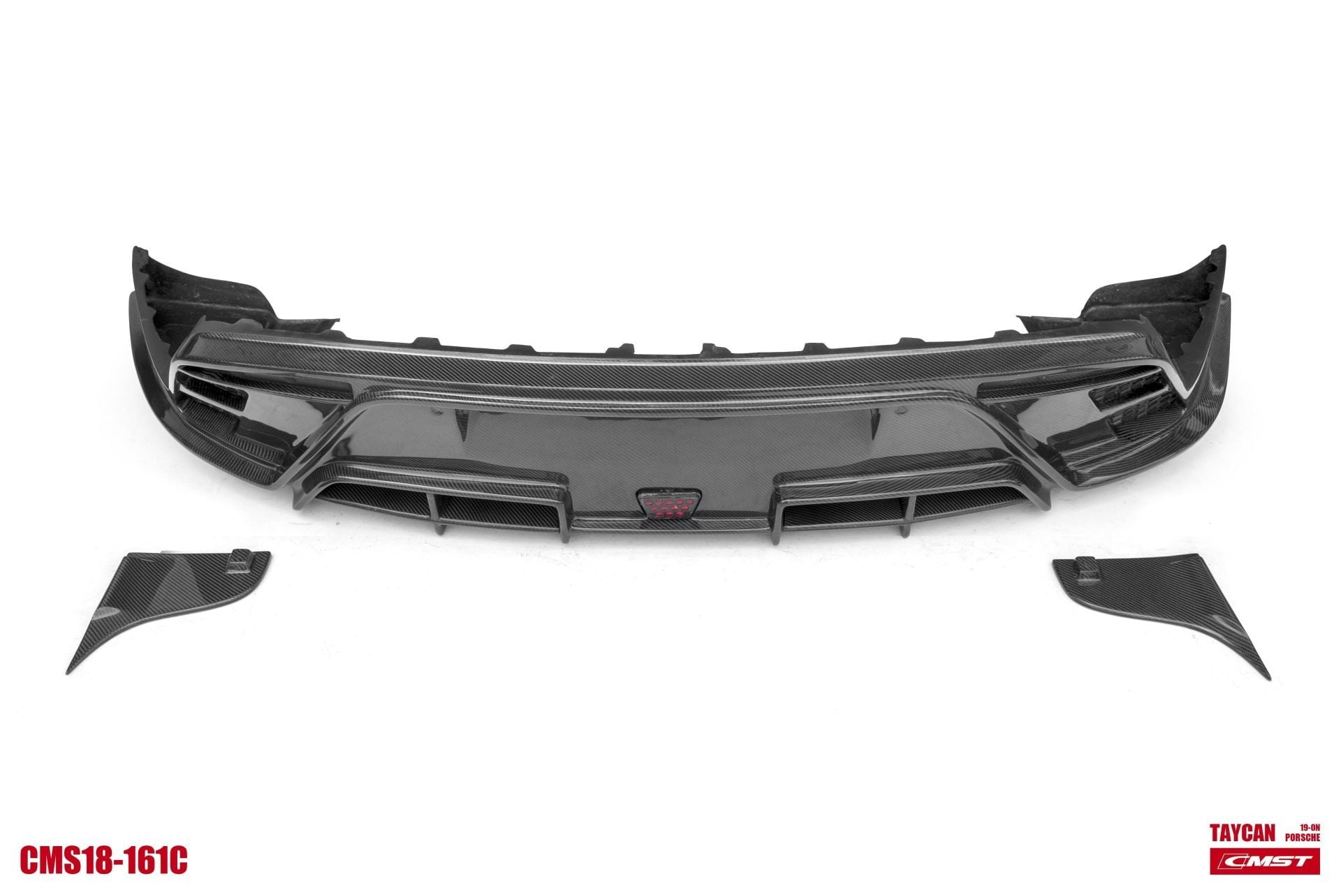 CMST Tuning Carbon Fiber Rear Diffuser & Canards for Porsche Taycan Base, 4S, and Gran Turismo