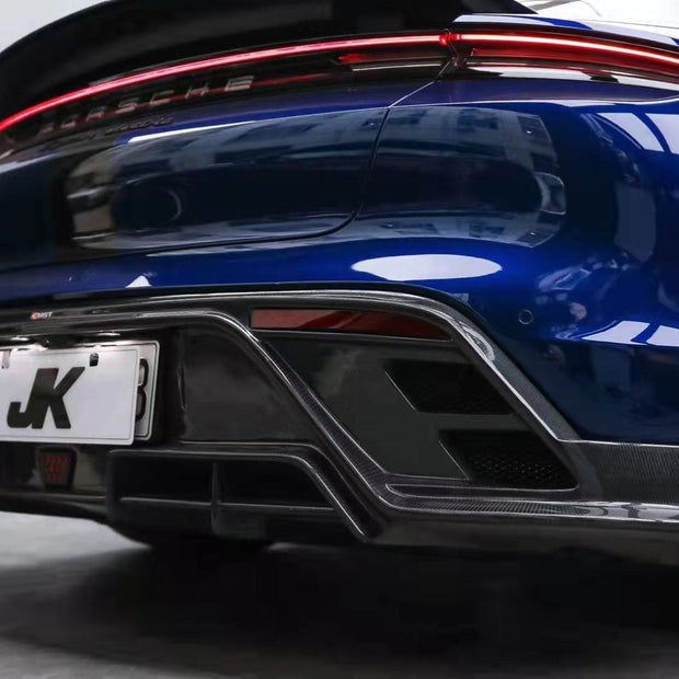 CMST Tuning Carbon Fiber Rear Diffuser & Canards for Porsche Taycan Base, 4S, and Gran Turismo - Robot Bodykits