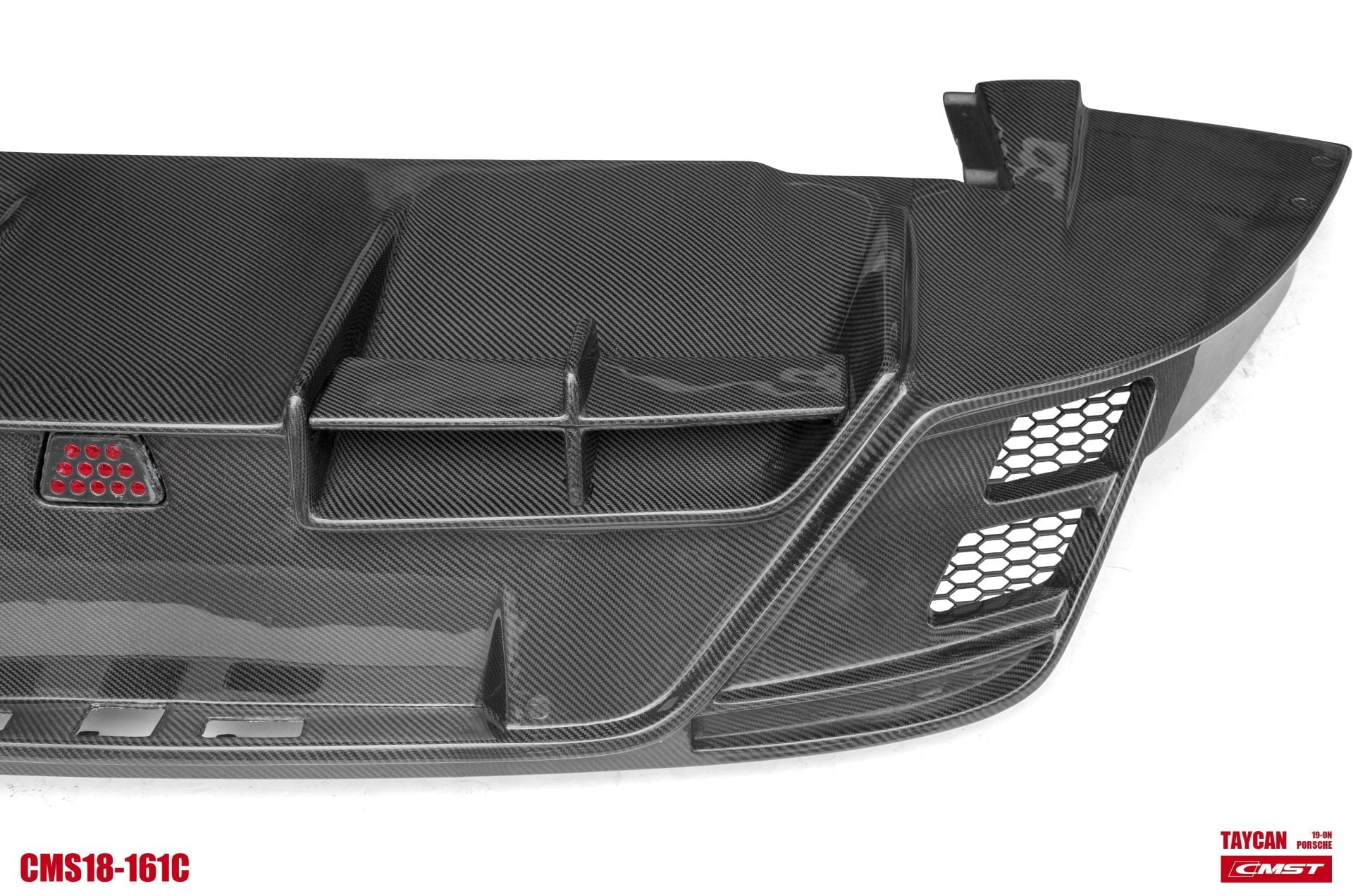 CMST Tuning Carbon Fiber Rear Diffuser & Canards for Porsche Taycan Base, 4S, and Gran Turismo
