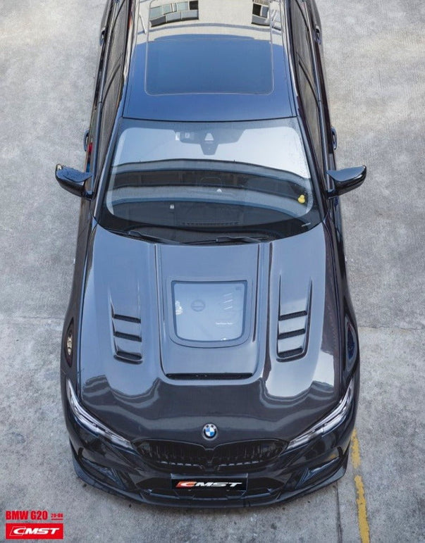 CMST Tuning Carbon Fiber Glass Transparent Hood Bonnet for BMW 3 Series G20 G28 330i M340i - Robot Bodykits