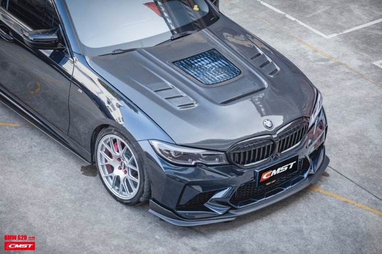 CMST Tuning Carbon Fiber Glass Transparent Hood Bonnet for BMW 3 Series G20 G28 330i M340i - Robot Bodykits