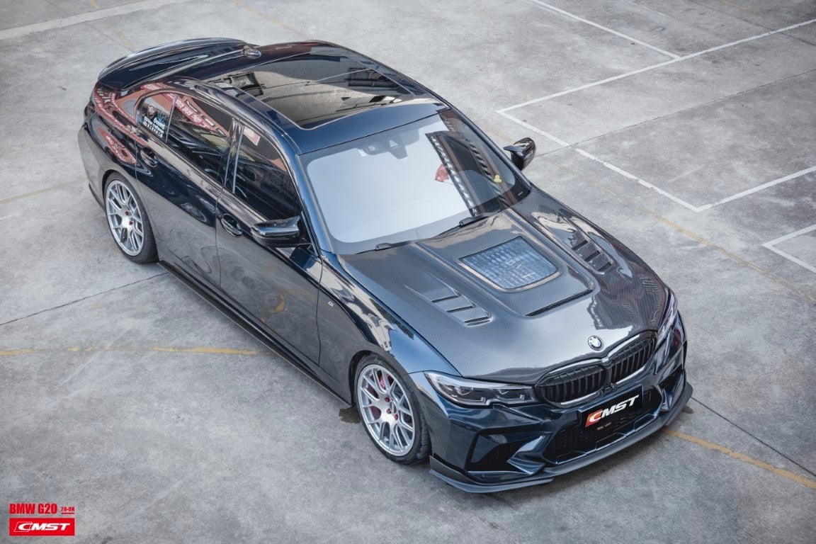 CMST Tuning Carbon Fiber Glass Transparent Hood Bonnet for BMW 3 Series G20 G28 330i M340i - Robot Bodykits