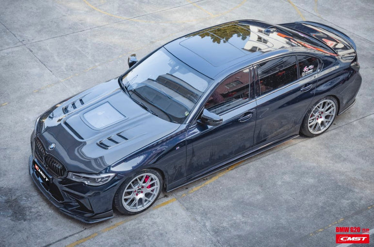 CMST Tuning Carbon Fiber Glass Transparent Hood Bonnet for BMW 3 Series G20 G28 330i M340i - Robot Bodykits