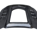 CMST Carbon Fiber Glass Transparent Hood Stage 2 ( Raised 2 inches ) for Ford Mustang S550.1 2015- 2017