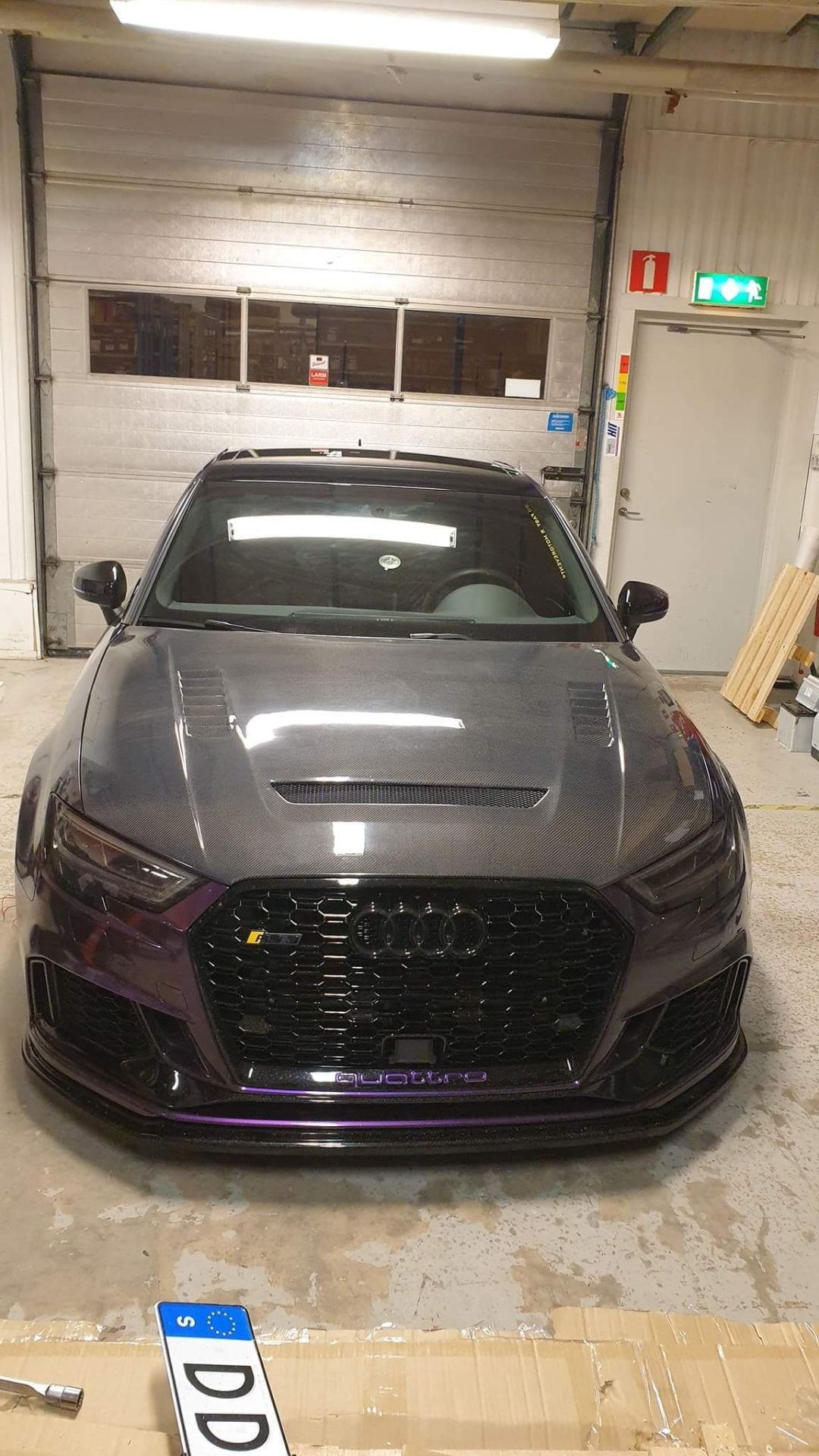 CMST Tuning Carbon Fiber Hood Bonnet Ver.2 for Audi RS3 A3 A3 S Line 2014-2020 Sedan - Robot Bodykits