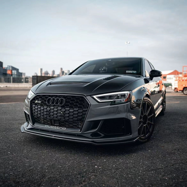 CMST Tuning Carbon Fiber Hood Bonnet Ver.2 for Audi RS3 A3 A3 S Line 2014-2020 Sedan - Robot Bodykits