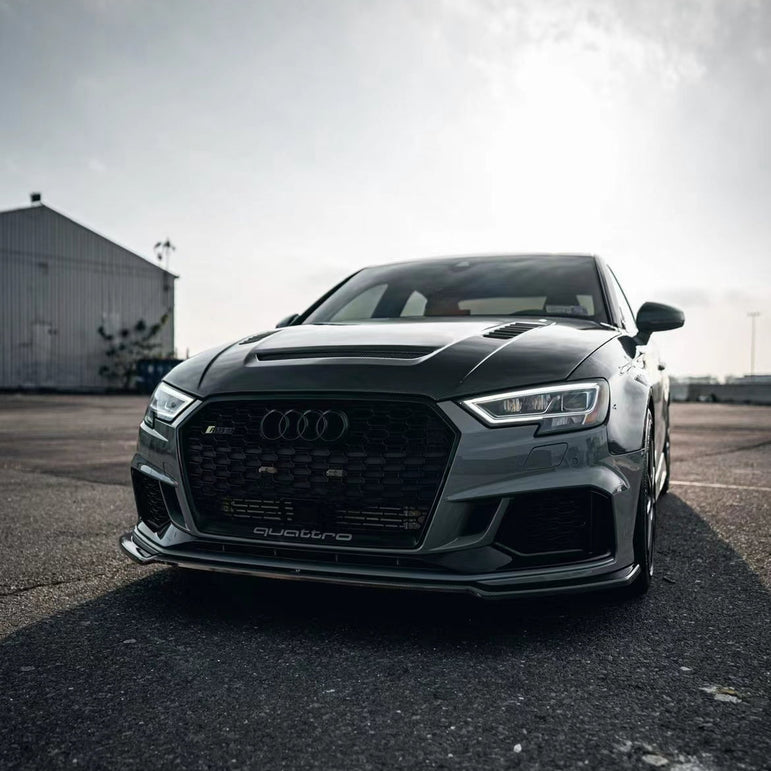 CMST Tuning Carbon Fiber Hood Bonnet Ver.2 for Audi RS3 A3 A3 S Line 2014-2020 Sedan - Robot Bodykits