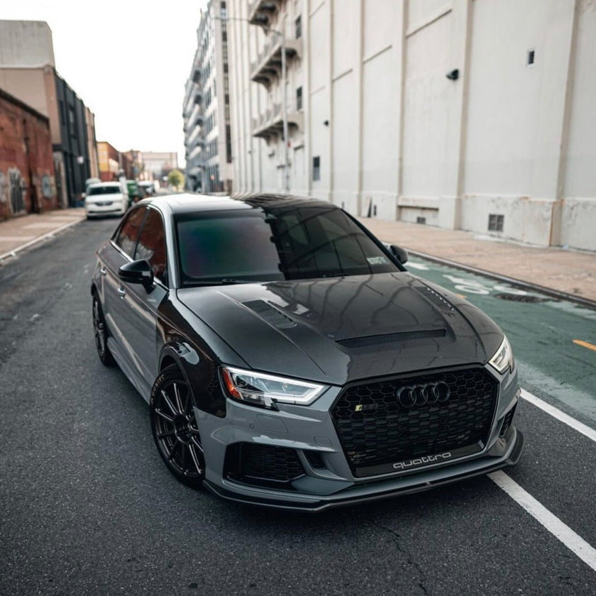 CMST Tuning Carbon Fiber Hood Bonnet Ver.2 for Audi RS3 A3 A3 S Line 2014-2020 Sedan - Robot Bodykits