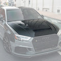 CMST Tuning Carbon Fiber Hood Bonnet Ver.2 for Audi RS3 A3 A3 S Line 2014-2020 Sedan - Robot Bodykits