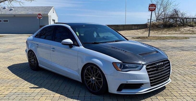 CMST Tuning Carbon Fiber Hood Bonnet Ver.2 for Audi RS3 A3 A3 S Line 2014-2020 Sedan - Robot Bodykits