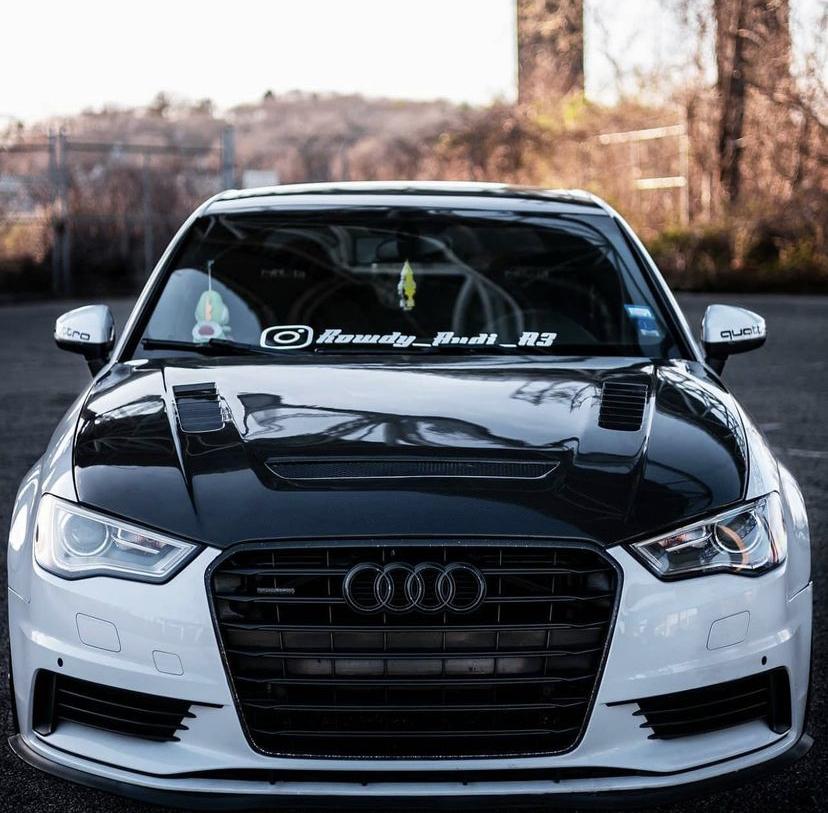 CMST Tuning Carbon Fiber Hood Bonnet Ver.2 for Audi RS3 A3 A3 S Line 2014-2020 Sedan - Robot Bodykits