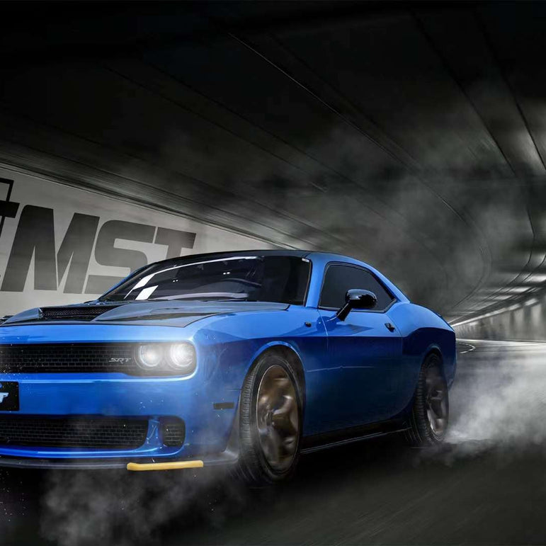 CMST Carbon Fiber Glass Clearview Hood Bonnet for Dodge Challenger 2008-ON - Robot Bodykits