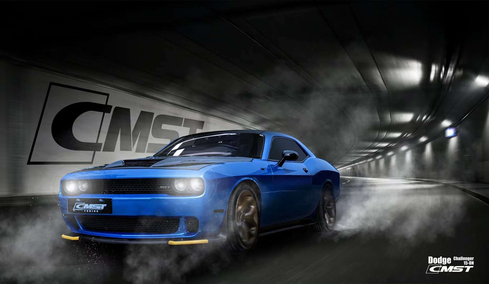 CMST Carbon Fiber Glass Clearview Hood Bonnet for Dodge Challenger 2008-ON - Robot Bodykits