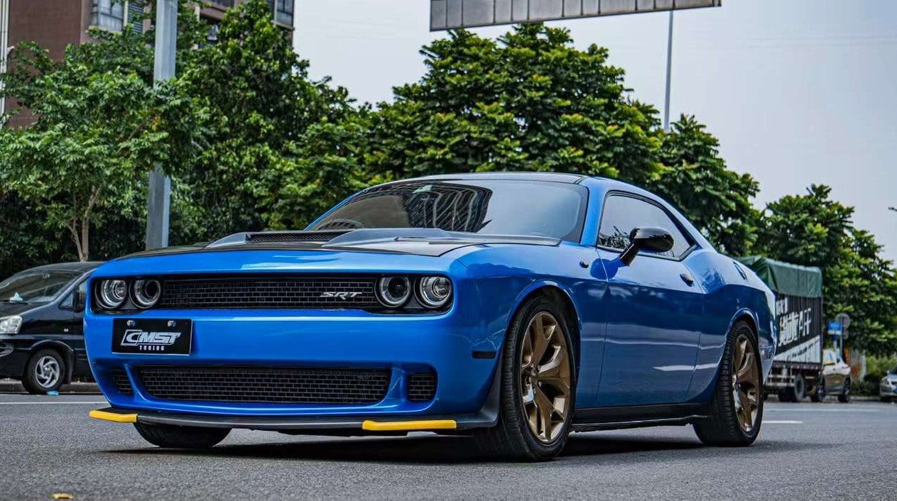 CMST Carbon Fiber Glass Clearview Hood Bonnet for Dodge Challenger 2008-ON - Robot Bodykits