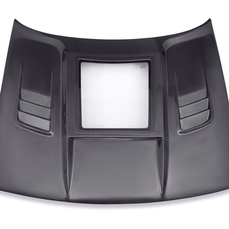 CMST Carbon Fiber Glass Clearview Hood Bonnet for Dodge Challenger 2008-ON - Robot Bodykits