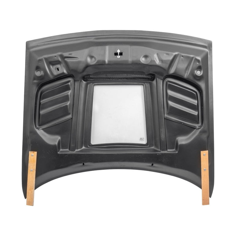 CMST Carbon Fiber Glass Clearview Hood Bonnet for Dodge Challenger 2008-ON - Robot Bodykits