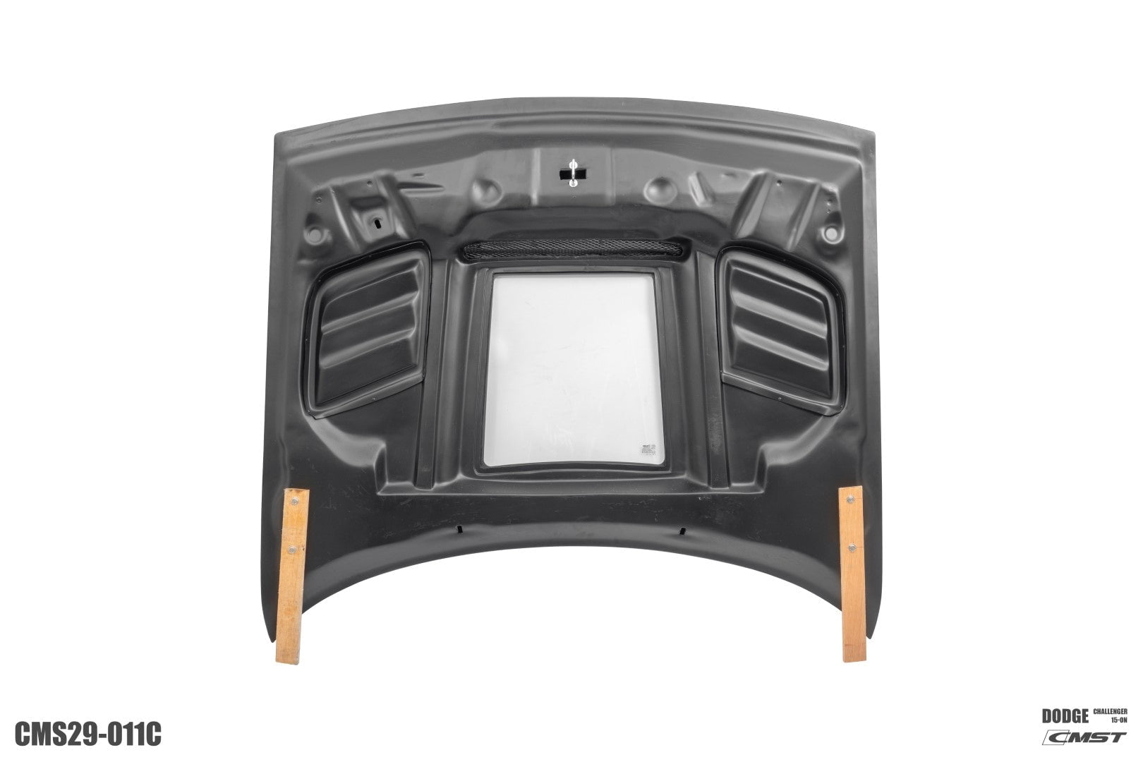 CMST Carbon Fiber Glass Clearview Hood Bonnet for Dodge Challenger 2008-ON - Robot Bodykits