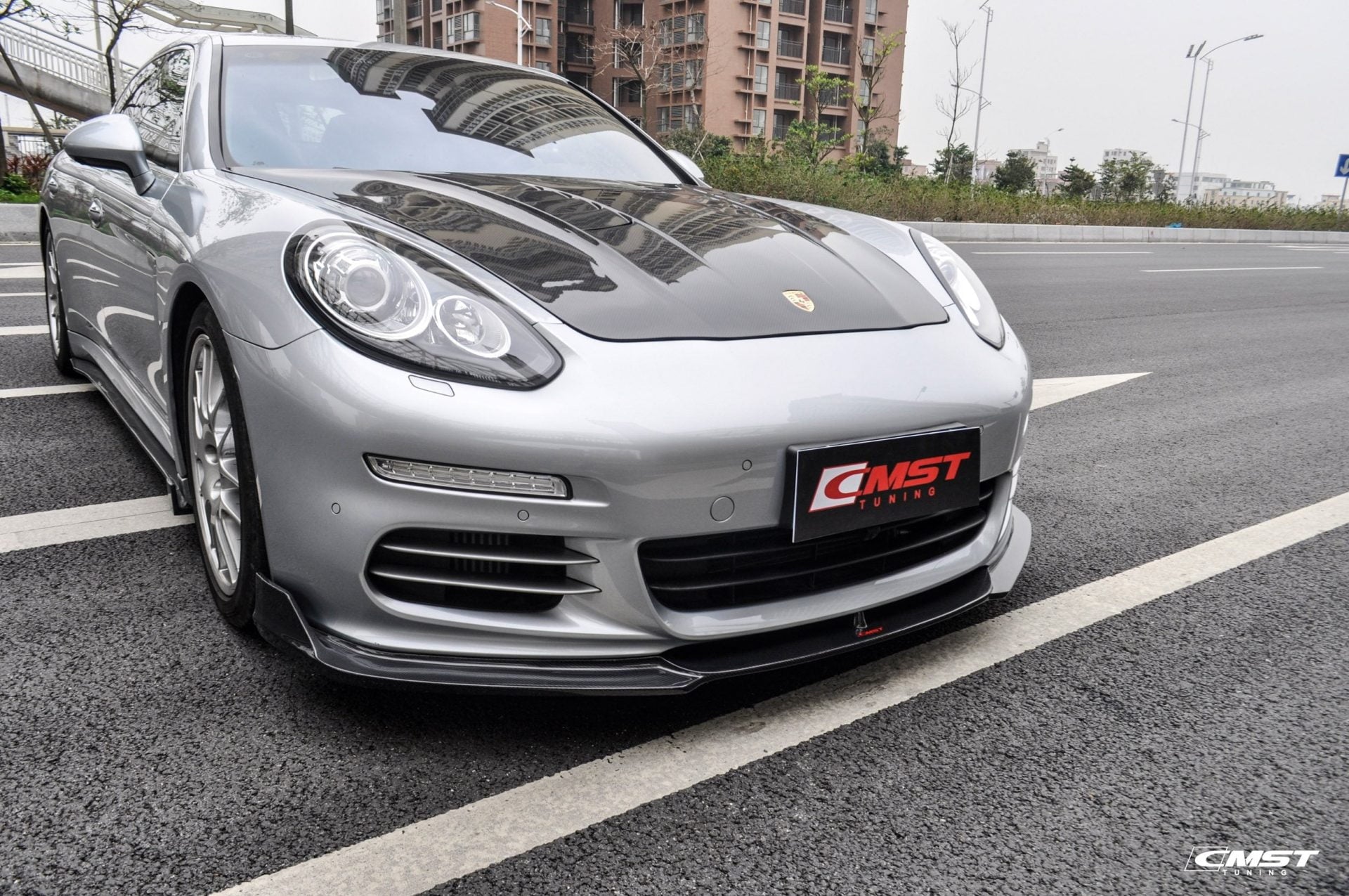 CMST Tuning Carbon Fiber Hood for Porsche Panamera 970 2010-2016 - Robot Bodykits