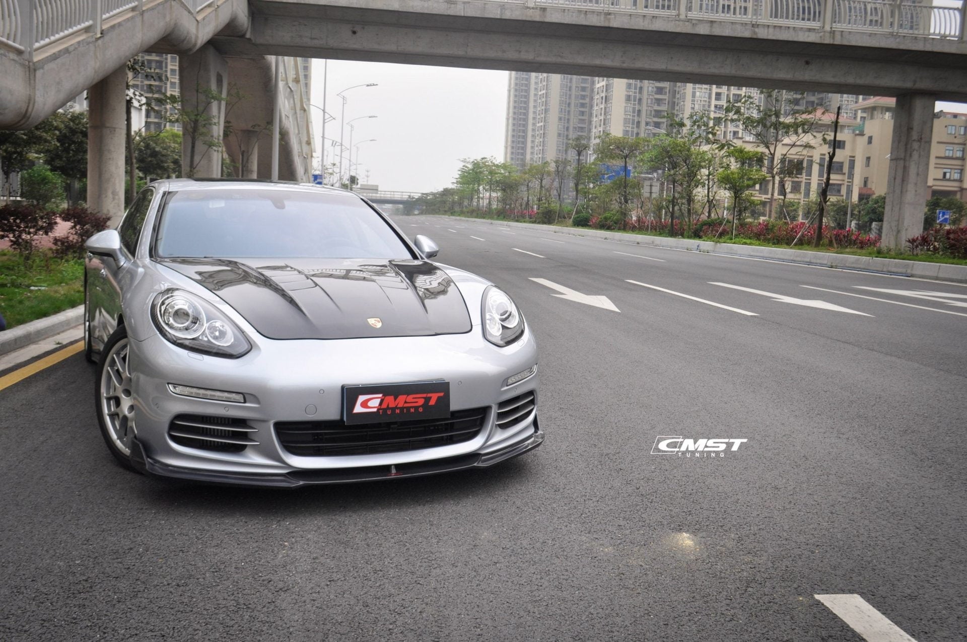 CMST Tuning Carbon Fiber Hood for Porsche Panamera 970 2010-2016 - Robot Bodykits