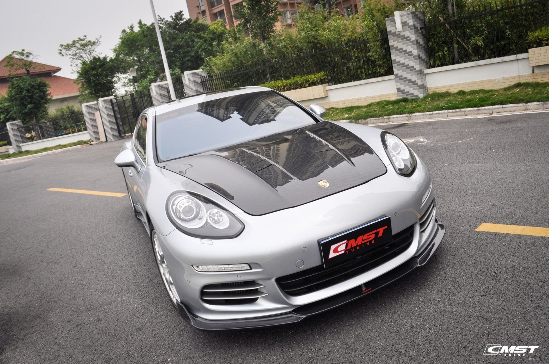 CMST Tuning Carbon Fiber Hood for Porsche Panamera 970 2010-2016 - Robot Bodykits