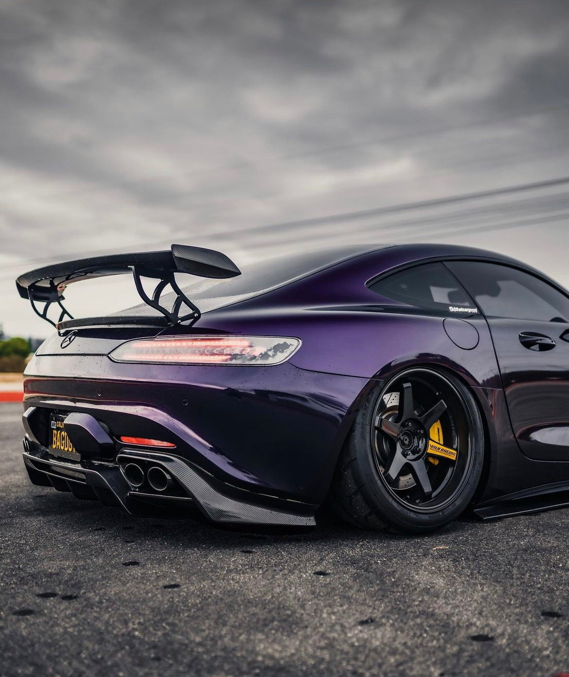 CMST Tuning Carbon Fiber Rear Spoiler Wing Ver.2 for Mercedes Benz C190 AMG GT GTS GTC 2015-2021 - Robot Bodykits