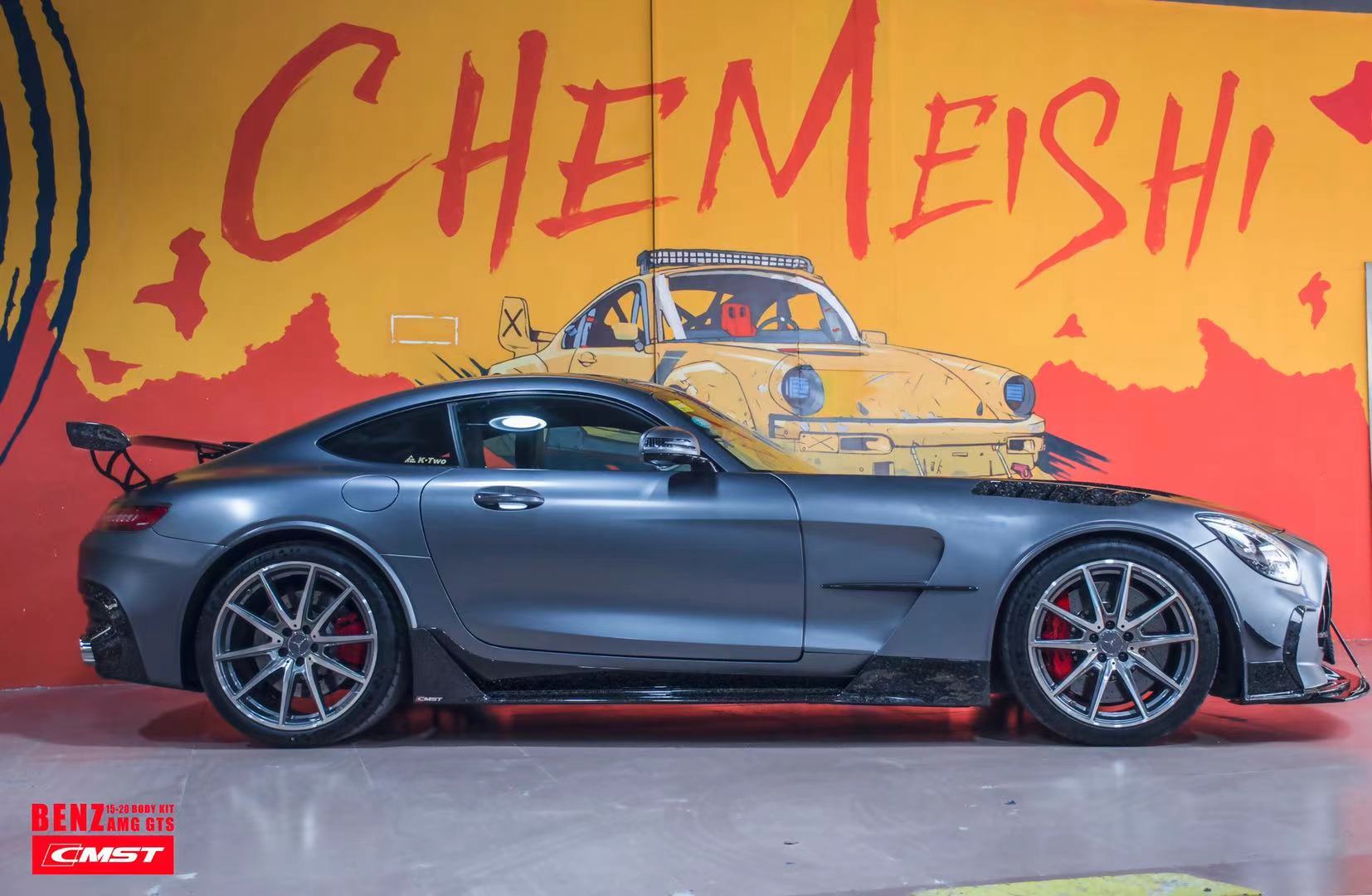 CMST Tuning Carbon Fiber Rear Spoiler Wing Ver.2 for Mercedes Benz C190 AMG GT GTS GTC 2015-2021 - Robot Bodykits
