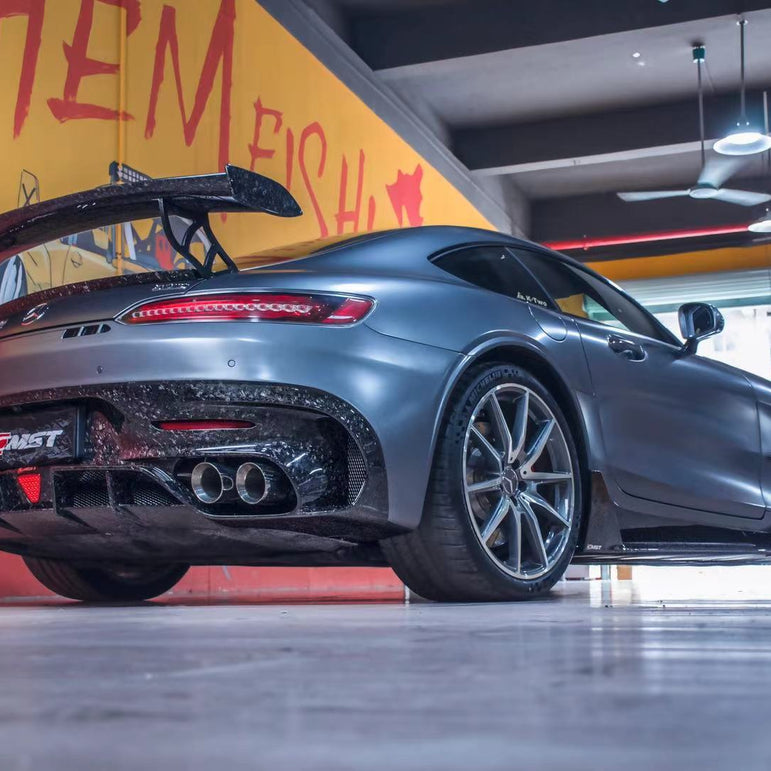 CMST Tuning Carbon Fiber Rear Spoiler Wing Ver.2 for Mercedes Benz C190 AMG GT GTS GTC 2015-2021 - Robot Bodykits