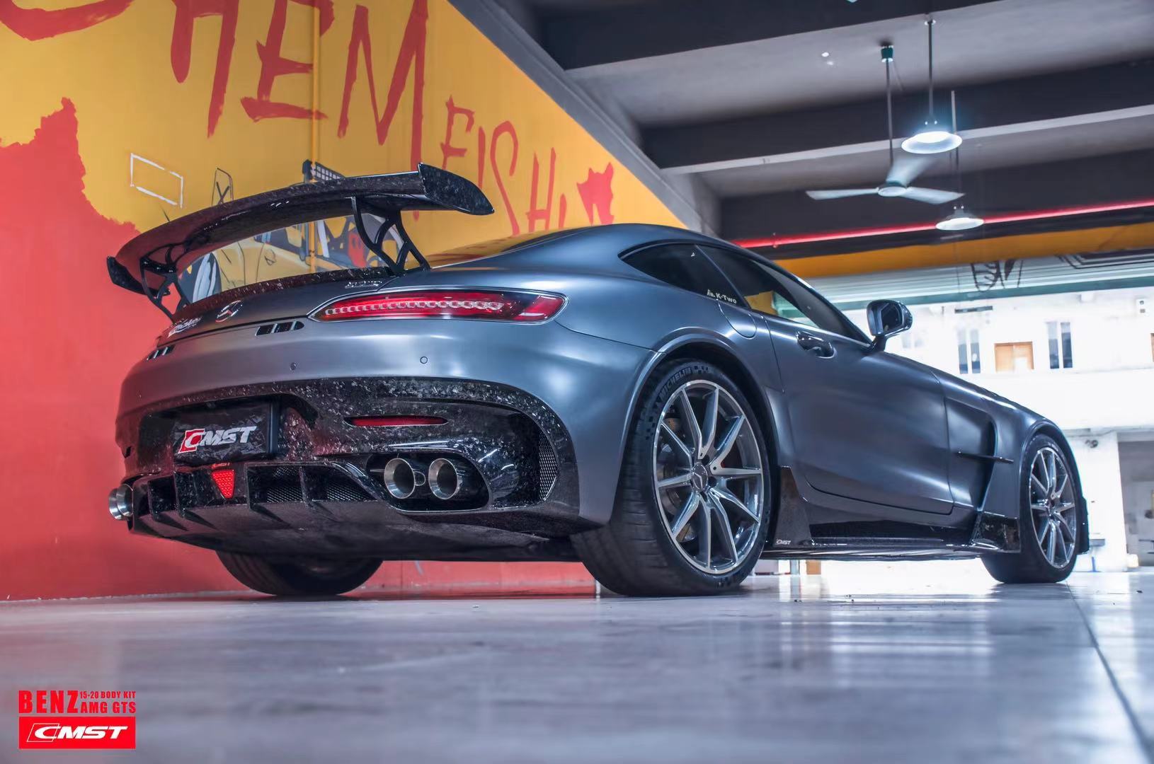 CMST Tuning Carbon Fiber Rear Spoiler Wing Ver.2 for Mercedes Benz C190 AMG GT GTS GTC 2015-2021 - Robot Bodykits