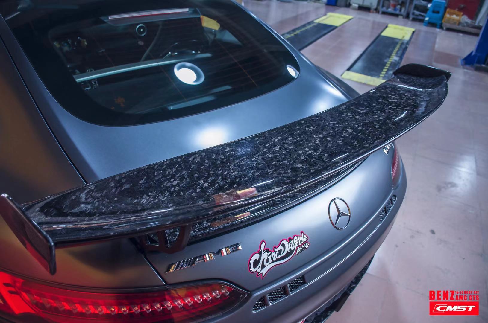 CMST Tuning Carbon Fiber Rear Spoiler Wing Ver.2 for Mercedes Benz C190 AMG GT GTS GTC 2015-2021 - Robot Bodykits