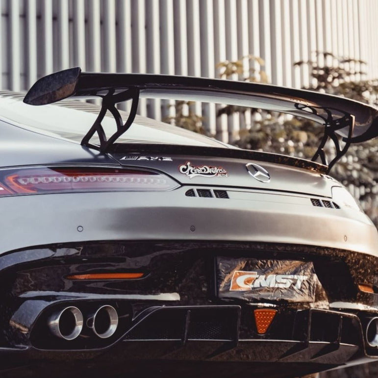 CMST Tuning Carbon Fiber Rear Spoiler Wing Ver.2 for Mercedes Benz C190 AMG GT GTS GTC 2015-2021 - Robot Bodykits