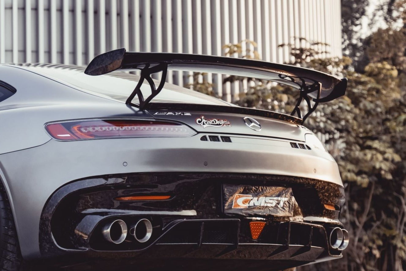 CMST Tuning Carbon Fiber Rear Spoiler Wing Ver.2 for Mercedes Benz C190 AMG GT GTS GTC 2015-2021 - Robot Bodykits