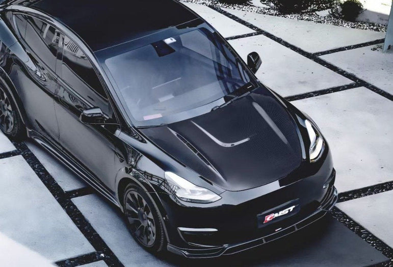 CMST Tuning Carbon Fiber Hood Bonnet Ver.1 for Tesla Model Y - Robot Bodykits