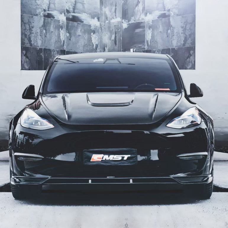 CMST Tuning Carbon Fiber Hood Bonnet Ver.1 for Tesla Model Y - Robot Bodykits