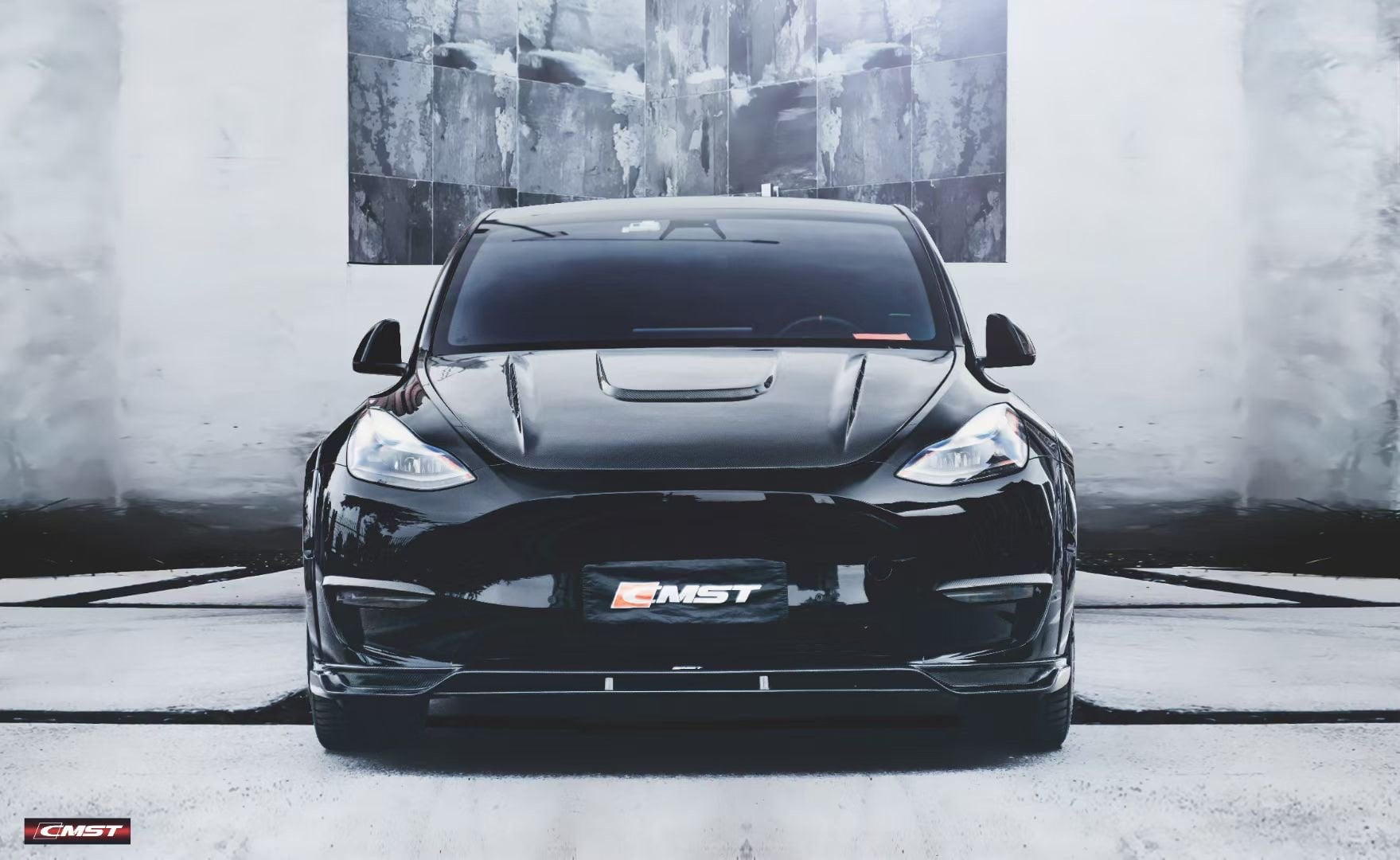 CMST Tuning Carbon Fiber Hood Bonnet Ver.1 for Tesla Model Y - Robot Bodykits