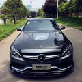 CMST Tuning Carbon Tempered Glass Transparent Bonnet For Mercedes Benz 2015-2020 AMG C63 Sedan Coupe 2 Door 4 Door - Robot Bodykits
