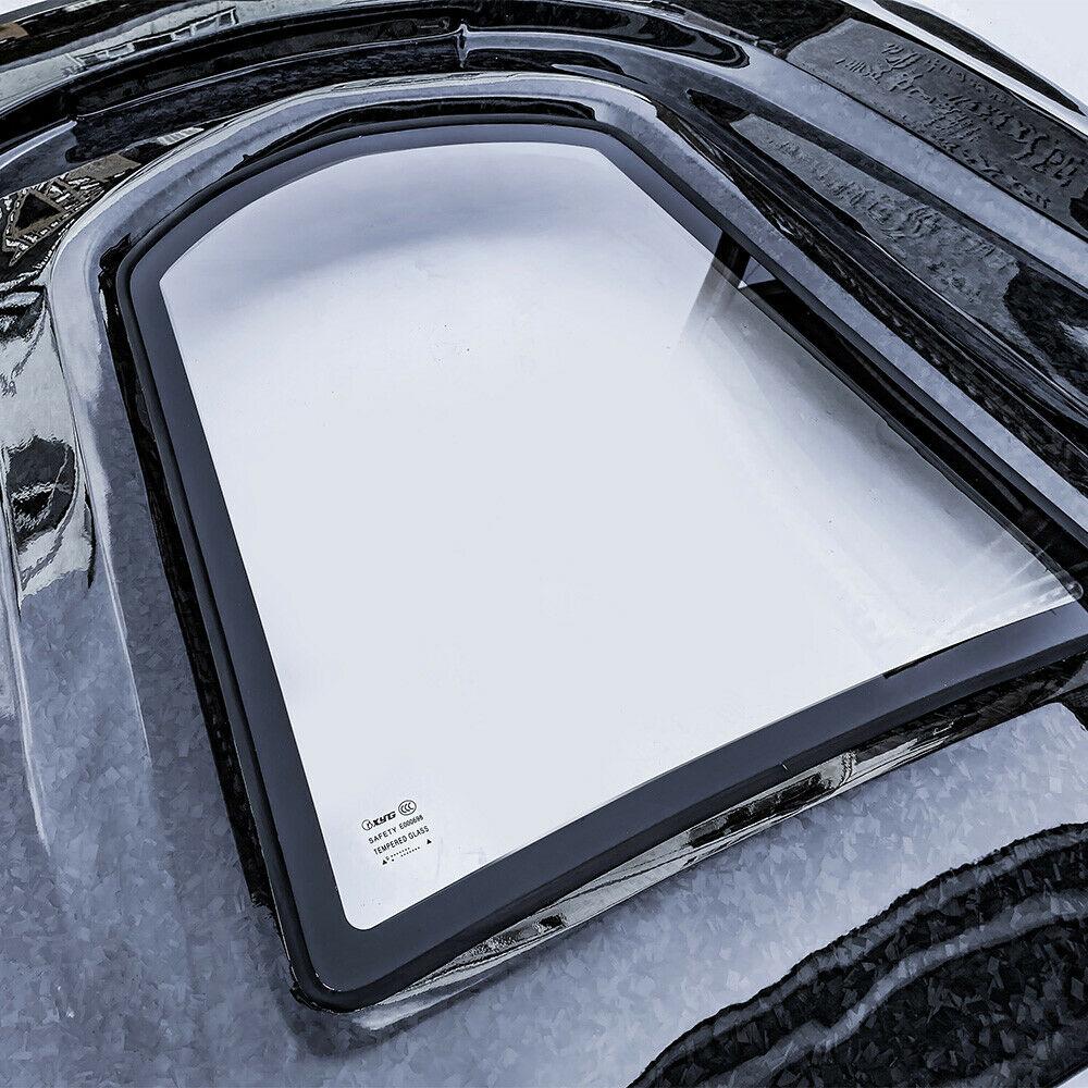 CMST Tuning Carbon Tempered Glass Transparent Hood For Mercedes Benz 2015-2020 W205 Sedan C300 C43 C Coupe 2 Door 4 Door Ver.2 - Robot Bodykits