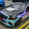 CMST Tuning Carbon Tempered Glass Transparent Hood For Mercedes Benz 2015-2020 W205 C300 C43 Sedan Coupe 2 Door 4 Door Ver.1 - Robot Bodykits