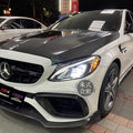 CMST Tuning Carbon Tempered Glass Transparent Hood For Mercedes Benz 2015-2020 W205 C300 C43 Sedan Coupe 2 Door 4 Door Ver.1 - Robot Bodykits