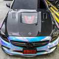 CMST Tuning Carbon Tempered Glass Transparent Hood For Mercedes Benz 2015-2020 W205 C300 C43 Sedan Coupe 2 Door 4 Door Ver.1 - Robot Bodykits