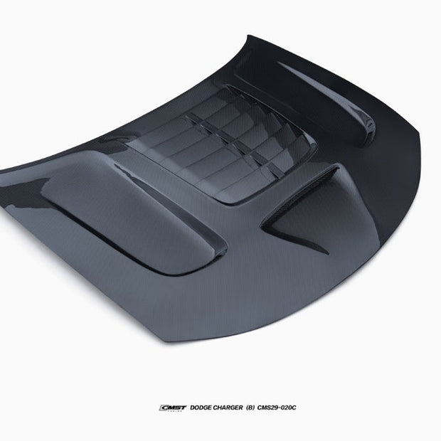 CMST Tuning Carbon Fiber V2 Hood for Dodge Charger 2015-2023