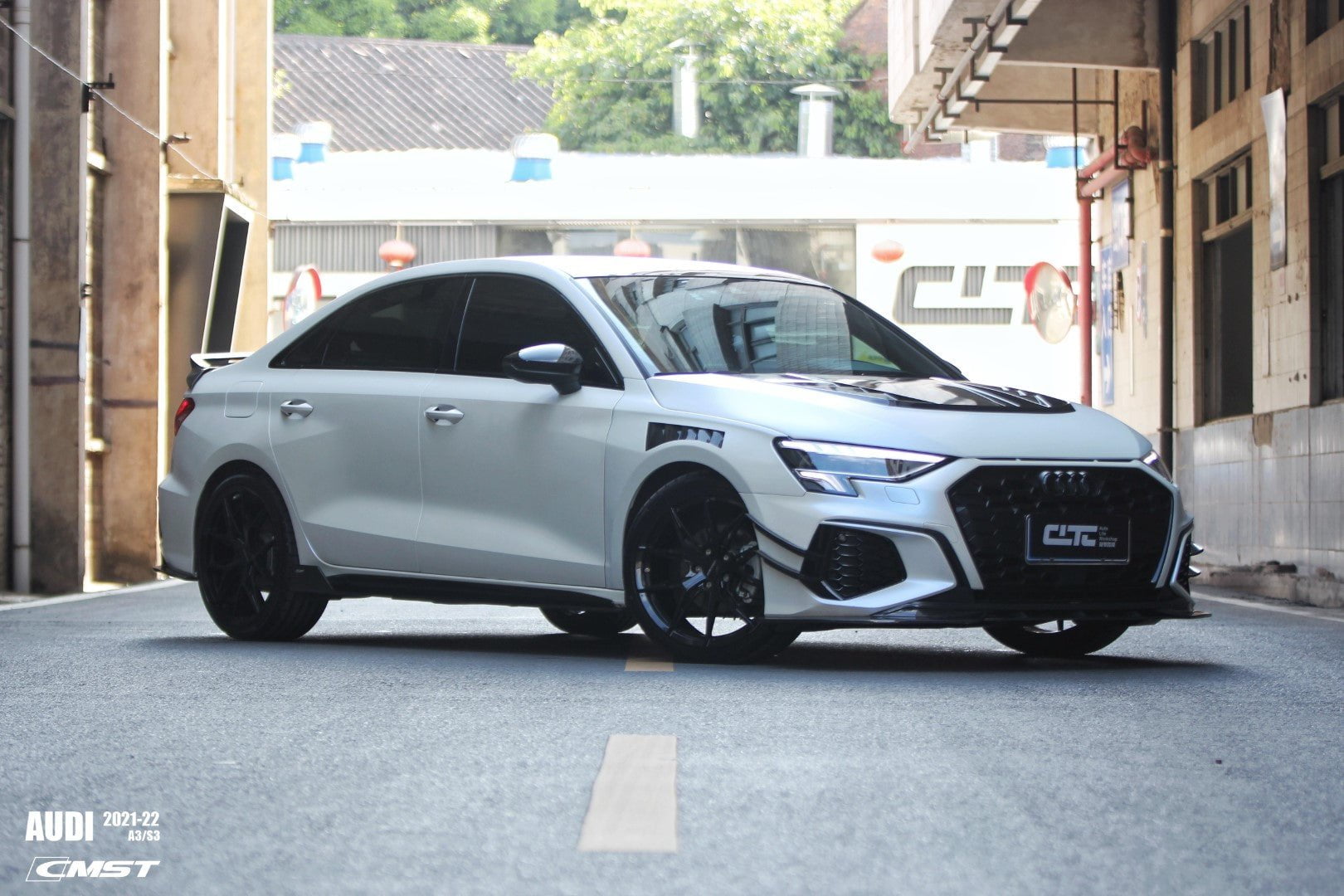 CMST Tuning Carbon Fiber Hood Bonnet Ver.2 for Audi RS3 S3 A3 8Y 2021-ON - Robot Bodykits