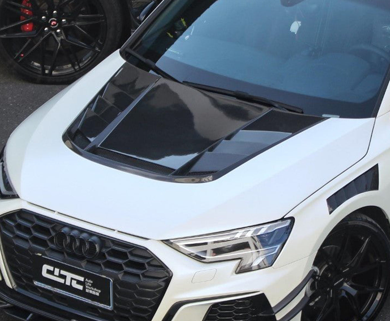 CMST Tuning Carbon Fiber Hood Bonnet Ver.2 for Audi RS3 S3 A3 8Y 2021-ON - Robot Bodykits